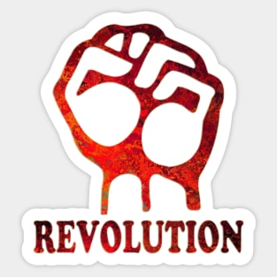 REVOLUTION Fist Pump Sticker